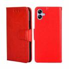 For Samsung Galaxy A04e 4G Crystal Texture Leather Phone Case(Red) - 1