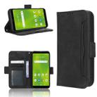 For Cricket Debut Smart Skin Feel Calf Texture Card Slots Leather Phone Case(Black) - 1