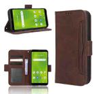 For Cricket Debut Smart Skin Feel Calf Texture Card Slots Leather Phone Case(Brown) - 1