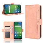 For Cricket Icon 4 Skin Feel Calf Texture Card Slots Leather Phone Case(Pink) - 1