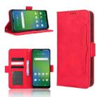 For Cricket Icon 4 Skin Feel Calf Texture Card Slots Leather Phone Case(Red) - 1