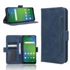 For Cricket Icon 4 Skin Feel Calf Texture Card Slots Leather Phone Case(Blue) - 1
