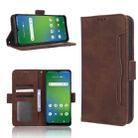 For Cricket Icon 4 Skin Feel Calf Texture Card Slots Leather Phone Case(Brown) - 1