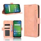 For Cricket Innovate E 5G Skin Feel Calf Texture Card Slots Leather Phone Case(Pink) - 1