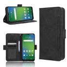 For Cricket Innovate E 5G Skin Feel Calf Texture Card Slots Leather Phone Case(Black) - 1