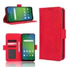 For Cricket Innovate E 5G Skin Feel Calf Texture Card Slots Leather Phone Case(Red) - 1