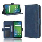 For Cricket Innovate E 5G Skin Feel Calf Texture Card Slots Leather Phone Case(Blue) - 1