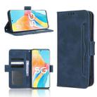 For OPPO A1 Pro Skin Feel Calf Texture Card Slots Leather Phone Case(Blue) - 1