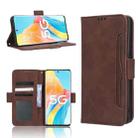 For OPPO A1 Pro Skin Feel Calf Texture Card Slots Leather Phone Case(Brown) - 1