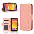 For TCL ION Z Skin Feel Calf Texture Card Slots Leather Phone Case(Pink) - 1