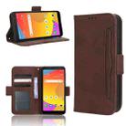 For TCL ION Z Skin Feel Calf Texture Card Slots Leather Phone Case(Brown) - 1