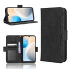 For Tecno Pop 6 BE7 Skin Feel Calf Texture Card Slots Leather Phone Case(Black) - 1