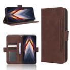 For Tecno Pova 4 Skin Feel Calf Texture Card Slots Leather Phone Case(Brown) - 1