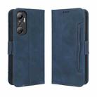 For Infinix Hot 20 4G X682B Skin Feel Calf Texture Card Slots Leather Phone Case(Blue) - 1