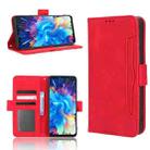 For Infinix Hot 20 5G X666B Skin Feel Calf Texture Card Slots Leather Phone Case(Red) - 1