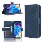 For Infinix Hot 20 5G X666B Skin Feel Calf Texture Card Slots Leather Phone Case(Blue) - 1