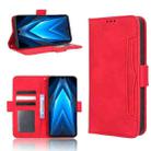 For Tecno Pova 4 Pro Skin Feel Calf Texture Card Slots Leather Phone Case(Red) - 1