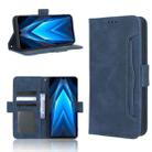 For Tecno Pova 4 Pro Skin Feel Calf Texture Card Slots Leather Phone Case(Blue) - 1