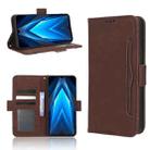 For Tecno Pova 4 Pro Skin Feel Calf Texture Card Slots Leather Phone Case(Brown) - 1