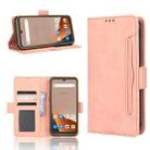 For Blackview BV5200 Skin Feel Calf Texture Card Slots Leather Phone Case(Pink) - 1