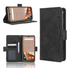 For Blackview BV5200 Skin Feel Calf Texture Card Slots Leather Phone Case(Black) - 1