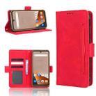 For Blackview BV5200 Skin Feel Calf Texture Card Slots Leather Phone Case(Red) - 1