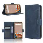 For Blackview BV5200 Skin Feel Calf Texture Card Slots Leather Phone Case(Blue) - 1