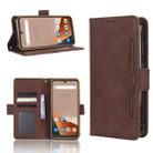 For Blackview BV5200 Skin Feel Calf Texture Card Slots Leather Phone Case(Brown) - 1