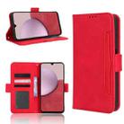 For Samsung Galaxy A14 5G Skin Feel Calf Texture Card Slots Leather Phone Case(Red) - 1