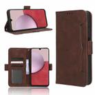 For Samsung Galaxy A14 5G Skin Feel Calf Texture Card Slots Leather Phone Case(Brown) - 1
