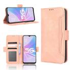 For OPPO A58 5G Skin Feel Calf Texture Card Slots Leather Phone Case(Pink) - 1