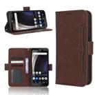 For Orbic JOY RC608L Skin Feel Calf Texture Card Slots Leather Phone Case(Brown) - 1