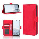For Tecno Pop 6 Pro BE8 Skin Feel Calf Texture Card Slots Leather Phone Case(Red) - 1