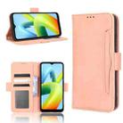 For Xiaomi Redmi A1+ Skin Feel Calf Texture Card Slots Leather Phone Case(Pink) - 1