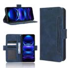 For Xiaomi Redmi Note 12 5G China Skin Feel Calf Texture Card Slots Leather Phone Case(Blue) - 1