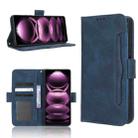 For Xiaomi Redmi Note 12 Pro+ Skin Feel Calf Texture Card Slots Leather Phone Case(Blue) - 1
