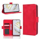 For Huawei nova 10 SE Skin Feel Calf Texture Card Slots Leather Phone Case(Red) - 1