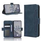 For Nokia X30 5G Skin Feel Calf Texture Card Slots Leather Phone Case(Blue) - 1