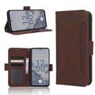 For Nokia X30 5G Skin Feel Calf Texture Card Slots Leather Phone Case(Brown) - 1