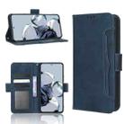 For Xiaomi 12T Pro Skin Feel Calf Texture Card Slots Leather Phone Case(Blue) - 1