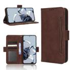 For Xiaomi 12T Pro Skin Feel Calf Texture Card Slots Leather Phone Case(Brown) - 1