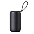 USAMS US-YC011 Lanyard Style Fabric Wireless Bluetooth Waterproof Small Speaker(Black) - 1