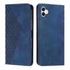 For Samsung Galaxy A04e Diamond Splicing Skin Feel Magnetic Leather Phone Case(Blue) - 1