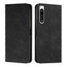 For Sony Xperia 5 IV Diamond Splicing Skin Feel Magnetic Leather Phone Case(Black) - 1