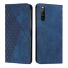 For Sony Xperia 10 IV Diamond Splicing Skin Feel Magnetic Leather Phone Case(Blue) - 1