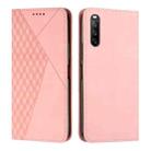 For Sony Xperia 10 IV Diamond Splicing Skin Feel Magnetic Leather Phone Case(Rose Gold) - 1