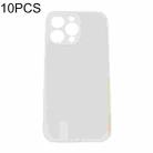 For iPhone 14 Pro Max 10pcs Thermal Transfer Glass Phone Case(Transparent) - 1