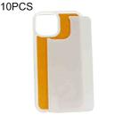 For iPhone 14 10pcs Thermal Transfer Glass Phone Case(Transparent) - 1