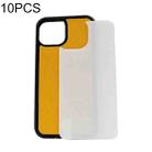 For iPhone 12 Pro 10pcs Thermal Transfer Glass Phone Case(Black) - 1