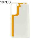 For Samsung Galaxy S22 5G 10pcs Thermal Transfer Glass Phone Case(White) - 1